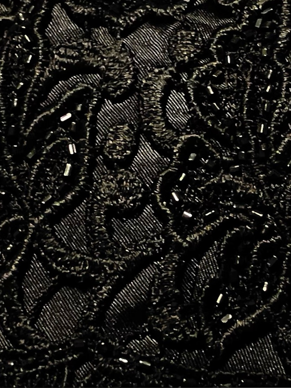 Carmen Marc Valvo Beaded Lace Cocktail Dress - 90s EUC - Fits Modern 8/10 - Picture 5 of 9